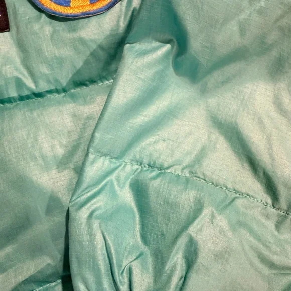 Patagonia Hi-Loft Teal Hooded Puff down Jacket 3T - Picture 2 of 8